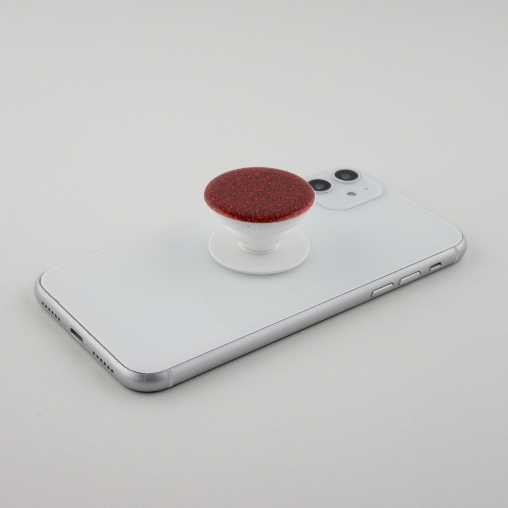 Pop Socket 3D Paillettes - Supp- Ort de doigt interchangeable pour Smartphone / Tablettes - Or