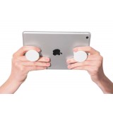 Pop Socket - Austauschbare Finger & Einhand Halterung für Smartphone / Tablets - Weiss