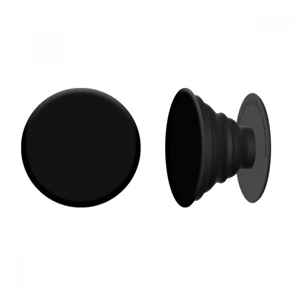 Pop Socket - Support de doigt interchangeable pour Smartphone / Tablettes - Noir