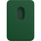 Porte-cartes magnétique wallet en cuir - Compatible avec Apple MagSafe - Vert