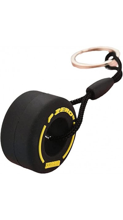 Porte-clés / bijoux universel - Pneu "Zero" Pirelli F1 Sport - noir/jaune