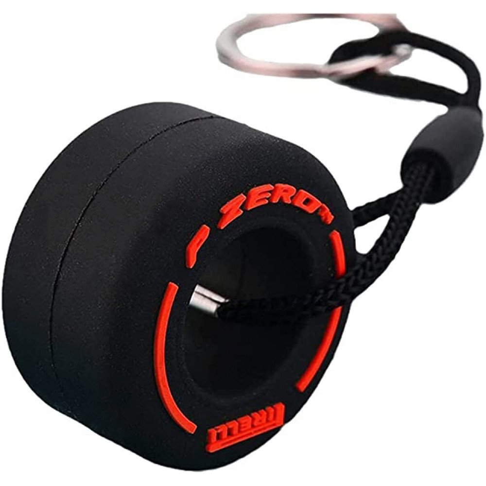 Porte-clés / bijoux universel - Pneu "Zero" Pirelli F1 Sport - noir/- Rouge