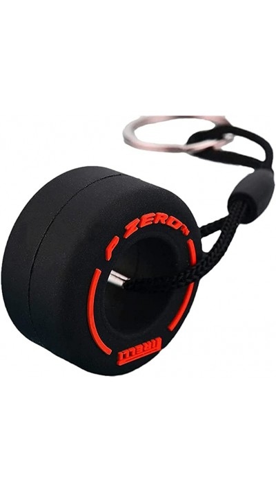 Porte-clés / bijoux universel - Pneu "Zero" Pirelli F1 Sport - noir/- Rouge