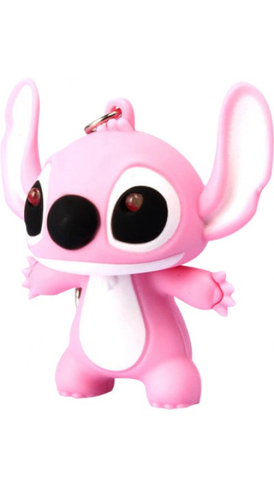 Universeller Schlüsselanhänger / Schlüsselring - Lilo & Stitch Figur Stitch - Rosa