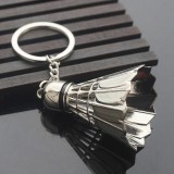 Porte-clés / bijoux universel - Volant "Badminton" 3D Sport  - Argent