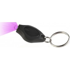 Porte-clés / bijoux universel - Lampe UV (Ultra Violet)  - Noir