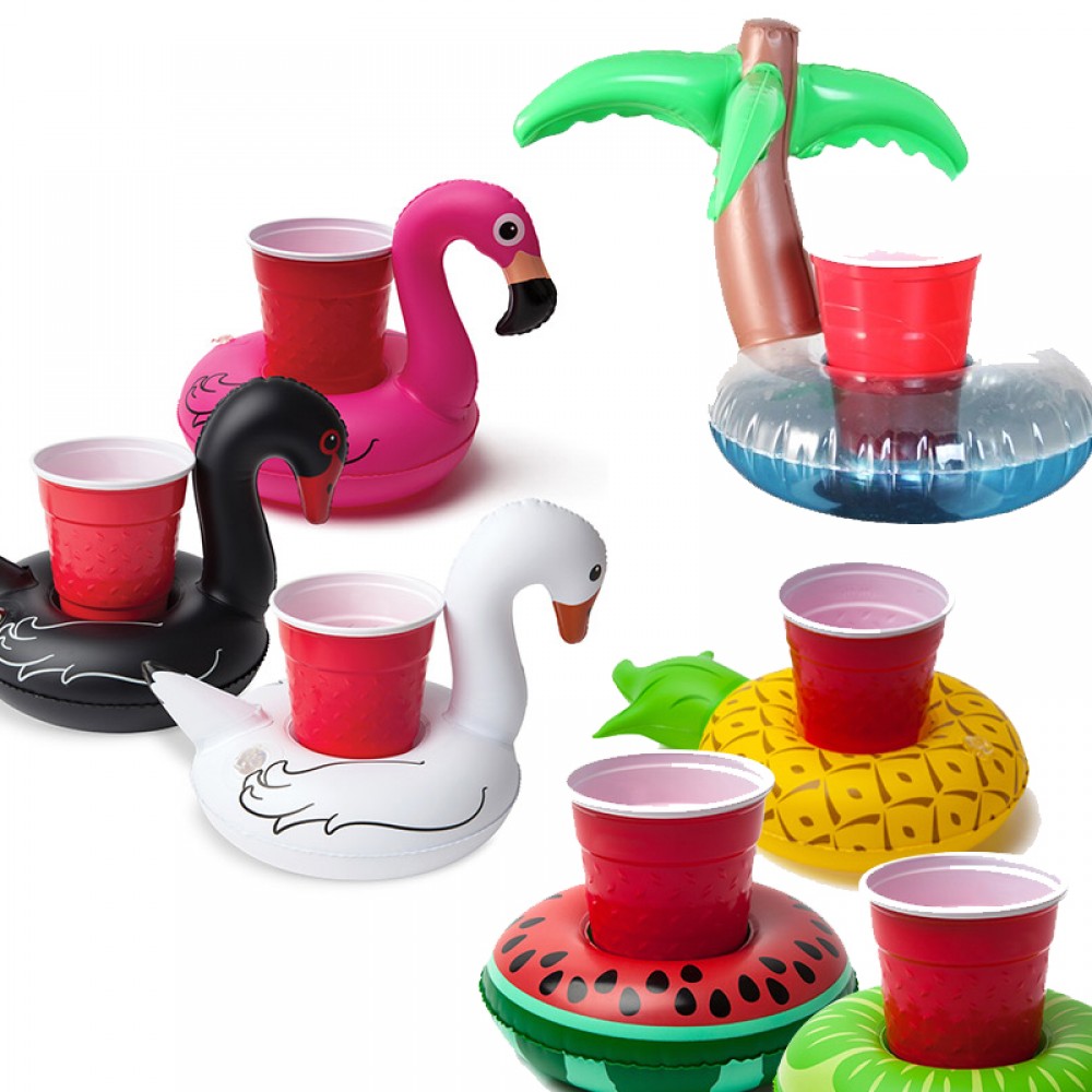 Cupholder gonflables pour la fête de la piscine - Porte-gobelets flottants pour piscine - forme aléatoire