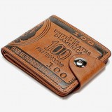 Porte-monnaie en similcuir look billet de 100 dollars