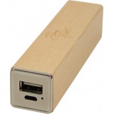 Power Bank Eleven Wood batterie externe 3000mAh bois véritable - Cherry