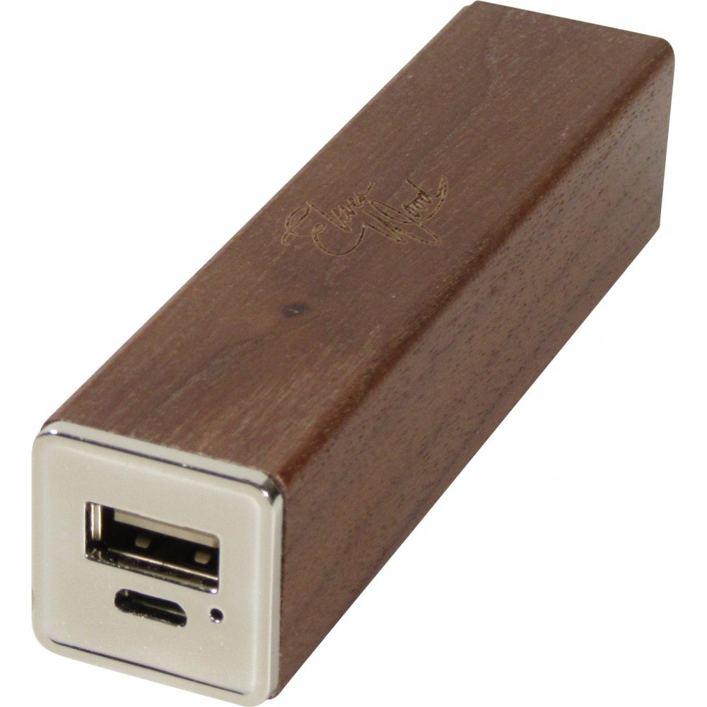 Power Bank Eleven Wood batterie externe 3000mAh bois véritable - Walnut