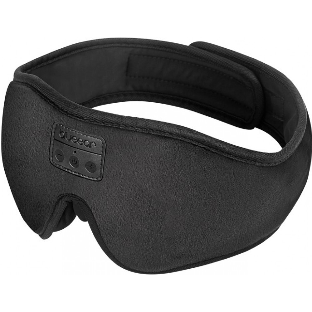 Premium Bluetooth Schlafmaske Kopfband mit integrierten Musik Lautsprechern - Schwarz