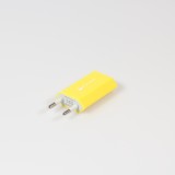 Prise de chargeur secteur mur adaptateur standard USB-A 5W PhoneLook - Jaune
