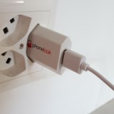 Standard CH Netz-Ladestecker USB-A Adapter 5W mit Logo PhoneLook - Grün