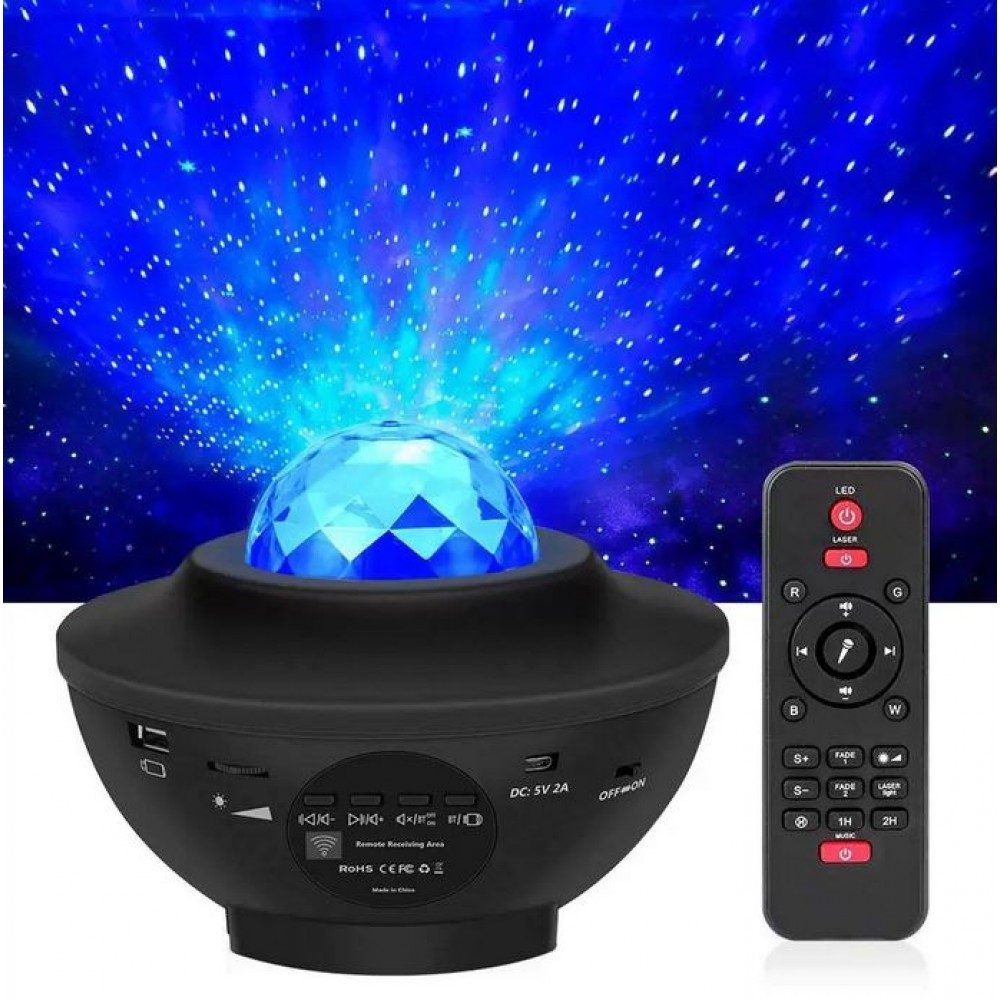 Projecteur d'étoiles LED Stars multi-color jeu de lumière nuit avec télécommande