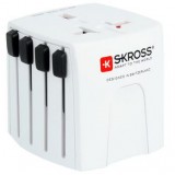 SKROSS Universal Adaptateur secteur - Multi-adaptateur de voyage Europe / USA / UK / Australie