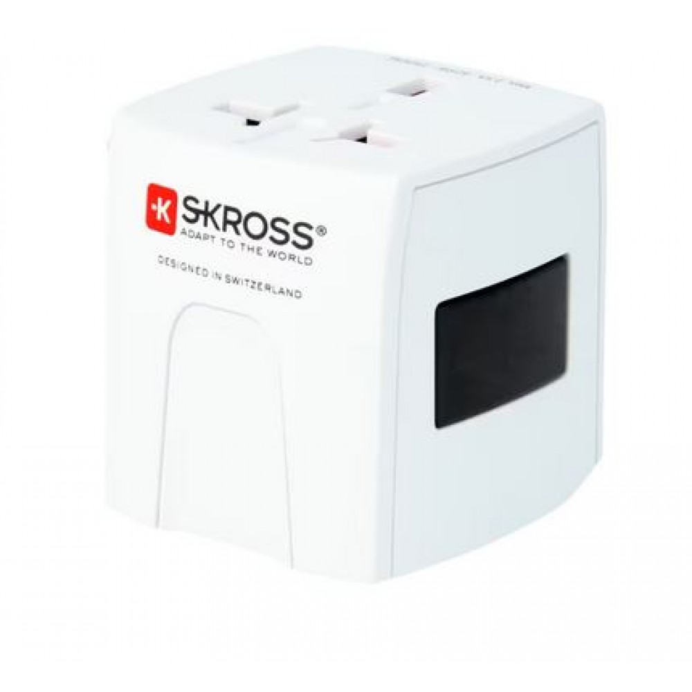 SKROSS Universal Adaptateur secteur - Multi-adaptateur de voyage Europe / USA / UK / Australie