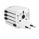 SKROSS Universal Adaptateur secteur - Multi-adaptateur de voyage Europe / USA / UK / Australie