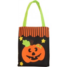 Sac à bonbons ou à friandises citrouille, sac d’Halloween, seau à bonbons non tissé et réutilisable