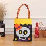 Totenkopf-Tasche, Halloween-Taschen, wiederverwendbarer Vliesstoff-Süßigkeiteneimer