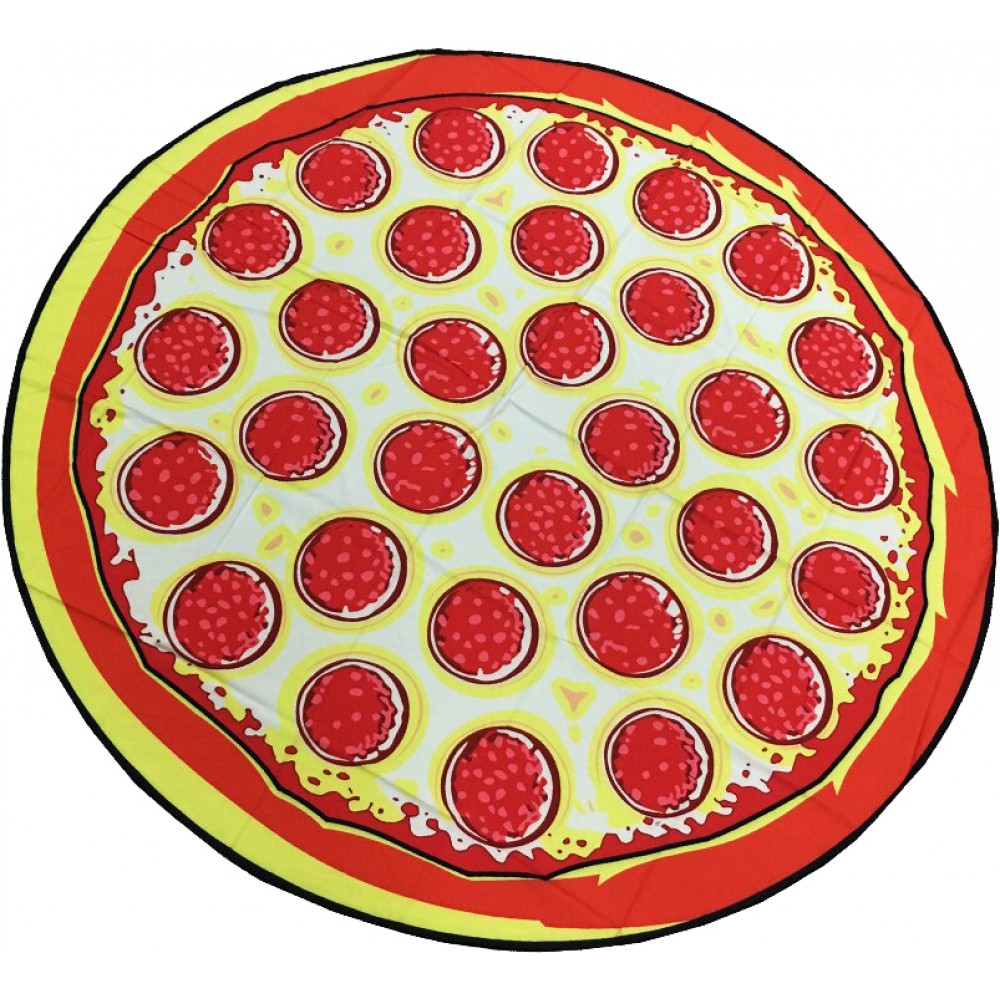 Drap de plage et de pique-nique créatif Taille universelle en forme de pizza - Pizza