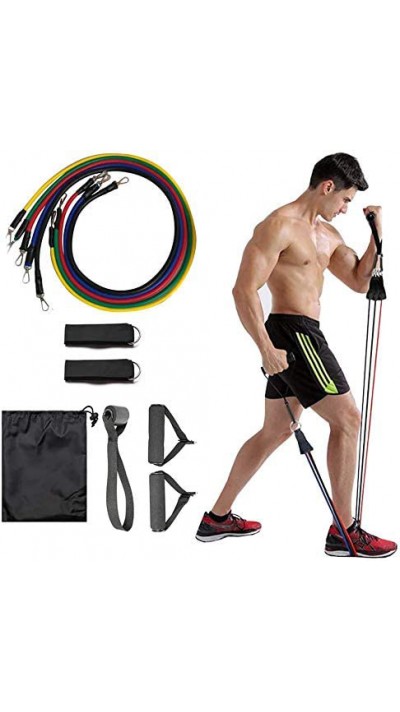 Elastische Gewichtseile Bodybuilding-Set Sport/Fitness Bänder (5Kg-45Kg)