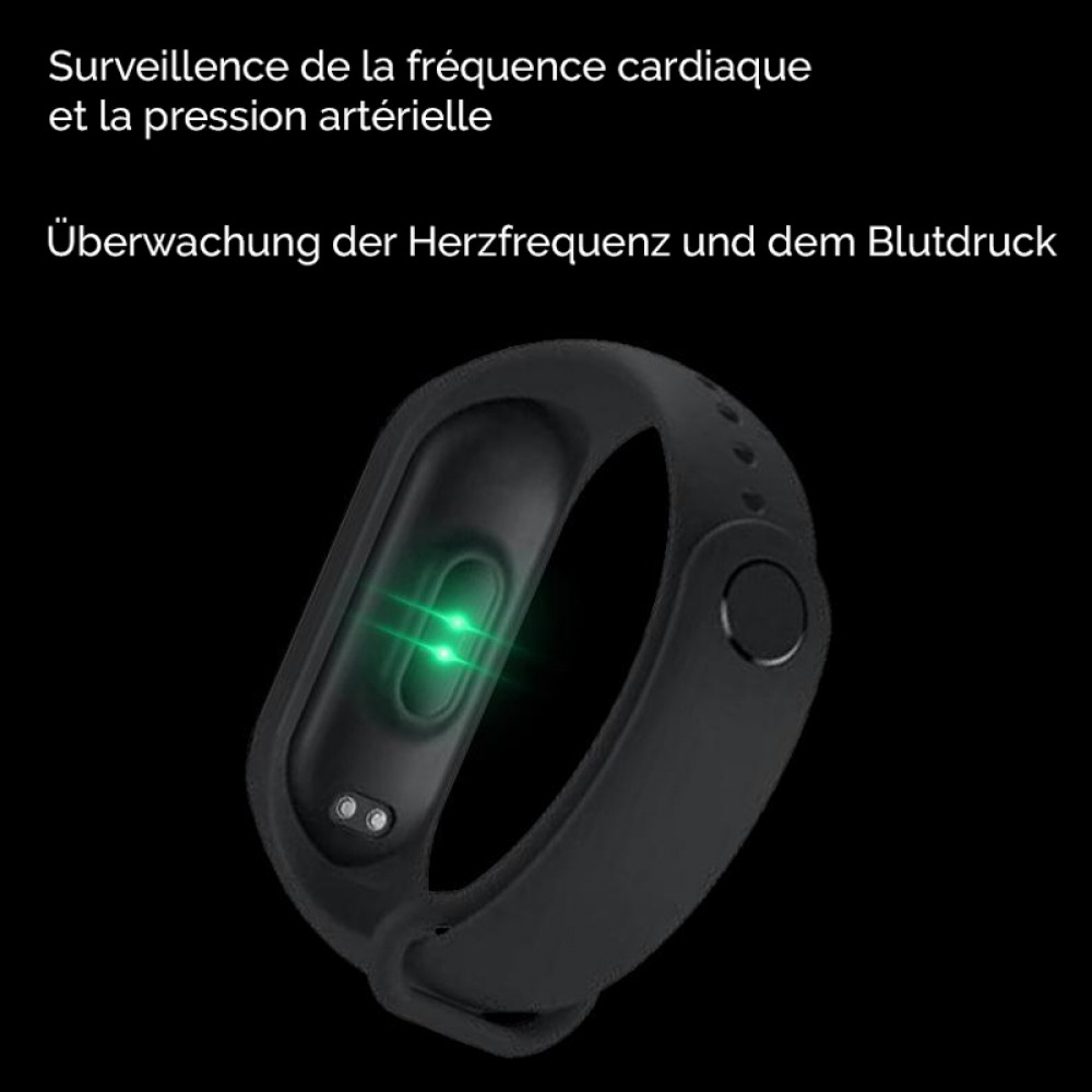 Active Fitness Tracker M5 - Intelligentes Sportarmband Smart Watch Bluetooth - Blau