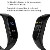Active Fitness Tracker M5 - Intelligentes Sportarmband Smart Watch Bluetooth - Schwarz