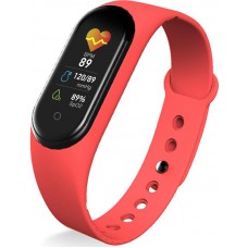 Active Fitness Tracker M5 - Intelligentes Sportarmband Smart Watch Bluetooth - Rot