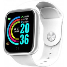 Smart Watch FitPro Y68 - Montre connectée avec écran tactile et programmes de sport / fitness - Blanc