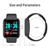 Smart Watch FitPro Y68 - Montre connectée avec écran tactile et programmes de sport / fitness - Blanc