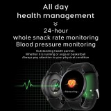 Smart Watch Fitness H5 - IP67 waterproof, podomètre, fréquence cardiaque - compatible avec IOS et Android - Vert
