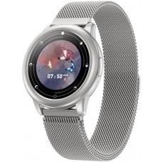 Smart Watch HDT8 intelligente Uhr mit magnetischem Armband universal Grösse - Silber