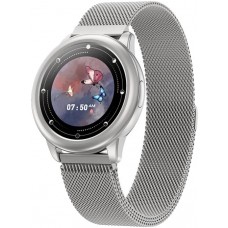 Smart Watch HDT8 montre intelligente avec bracelet milanais taille universelle - Argent