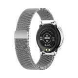 Smart Watch HDT8 montre intelligente avec bracelet milanais taille universelle - Argent