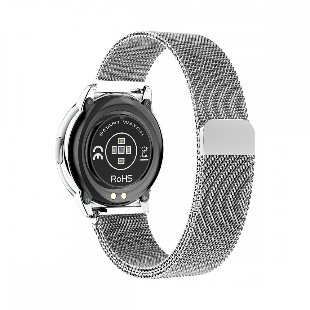 Smart Watch HDT8 intelligente Uhr mit magnetischem Armband universal Grösse - Silber