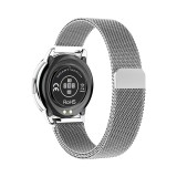 Smart Watch HDT8 montre intelligente avec bracelet milanais taille universelle - Argent