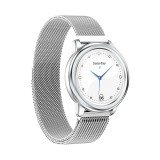 Smart Watch HDT8 intelligente Uhr mit magnetischem Armband universal Grösse - Silber