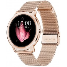 Edle Smart Watch R18 Fitness Tracker inkl. Touchscreen + Sportprogramme - Gold