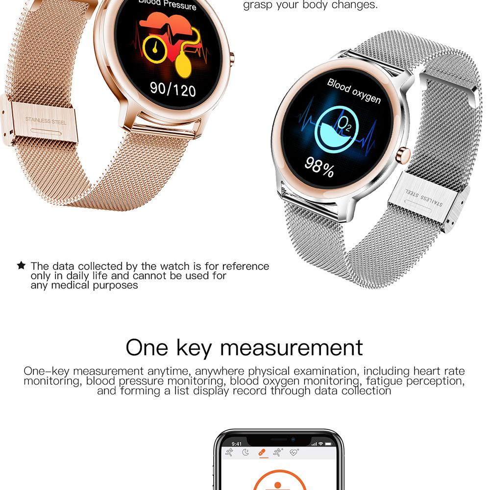Smart Watch R18 montre connectée avec écran tactile et programmes de sp- Ort / fitness - Or