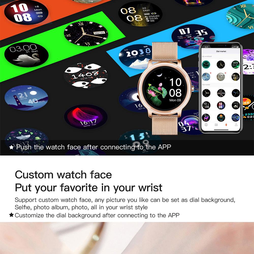 Edle Smart Watch R18 Fitness Tracker inkl. Touchscreen + Sportprogramme - Gold
