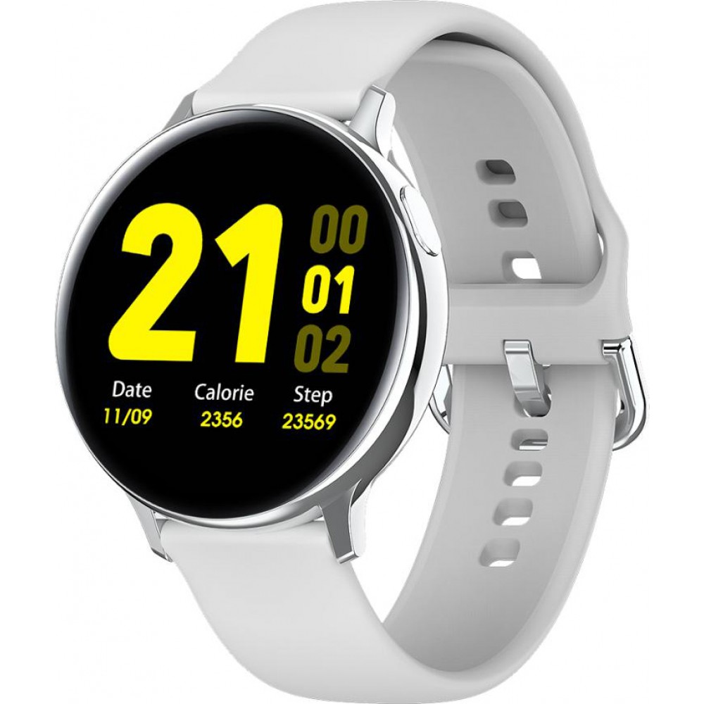 Smart Watch WearFit S20 - Montre connectée avec écran tactile et programmes de sport / fitness - Blanc