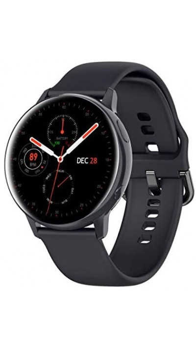 Smart Watch WearFit S20 - Montre connectée avec écran tactile et programmes de sport / fitness - Noir
