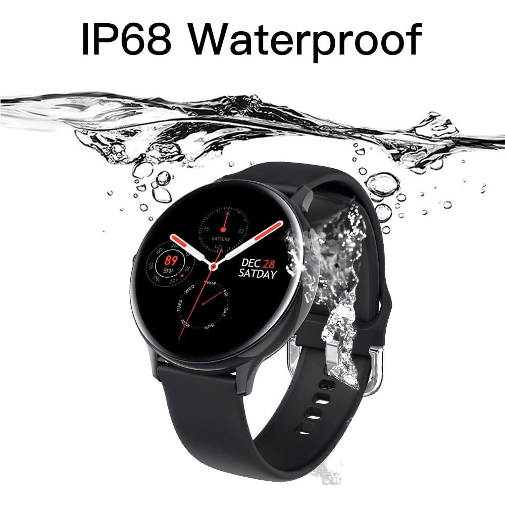 Smart Watch WearFit S20 - Montre connectée avec écran tactile et programmes de sport / fitness - Noir