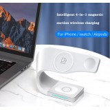Magnetische Wireless Ladestation 15W für iPhone - Apple Watch, AirPods - Weiss