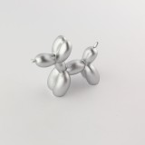 Statue rétro déco créative en forme de ballon / design de chien - Argent