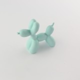 Retro kreative Deko Statue im Hund-Luftballon Look / Dog Design - Blau