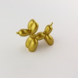 Retro kreative Deko Statue im Hund-Luftballon Look / Dog Design - Gold