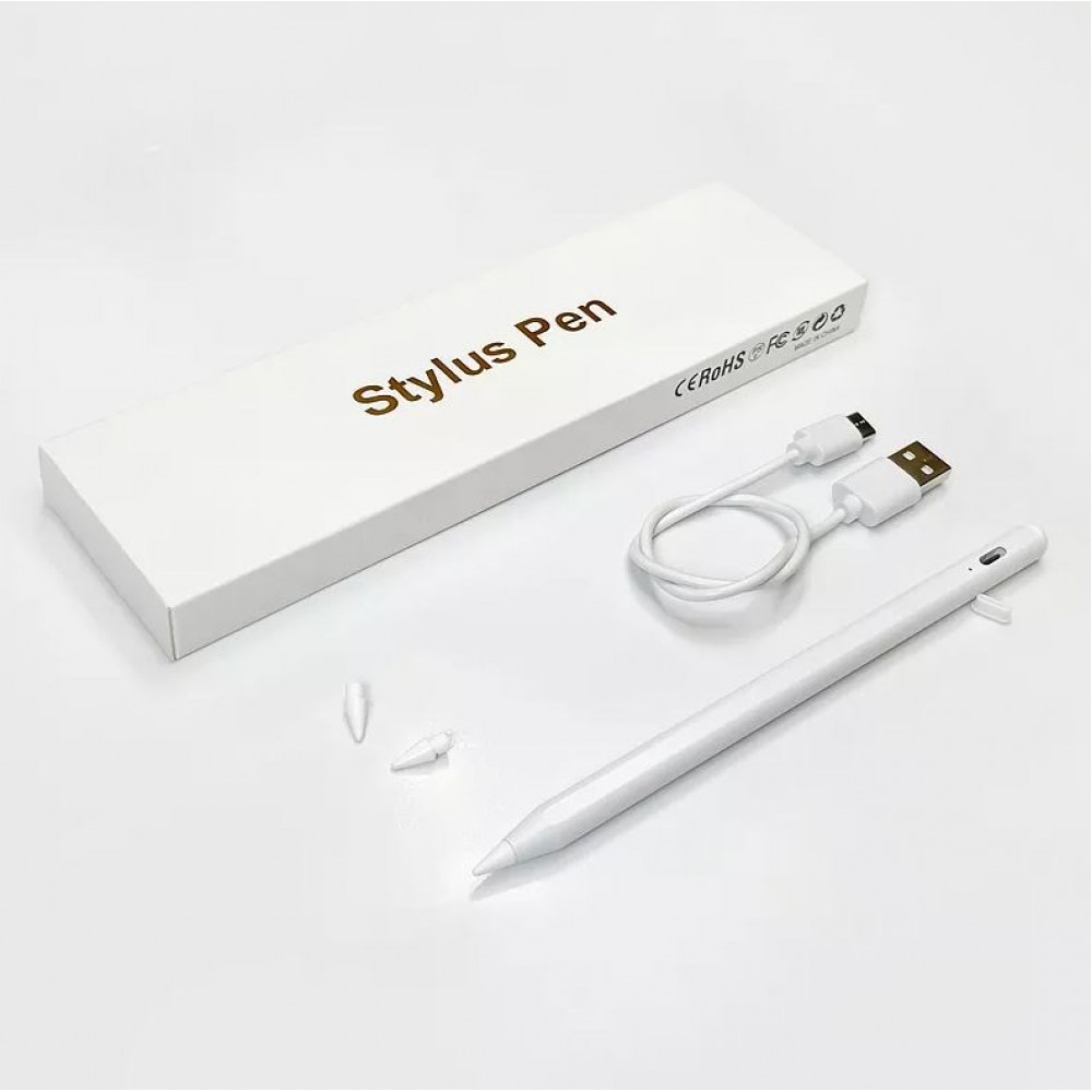 Stylet stylo smart pen Bluetooth touch pencil pour iPad modèle à partir de 2018 - Blanc