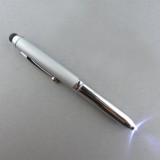 Universal präzisions Stylus - Touch-Pen für Touchscreens inkl. Kugelschreiber & LED 3 in 1 - Zufällige Farbe