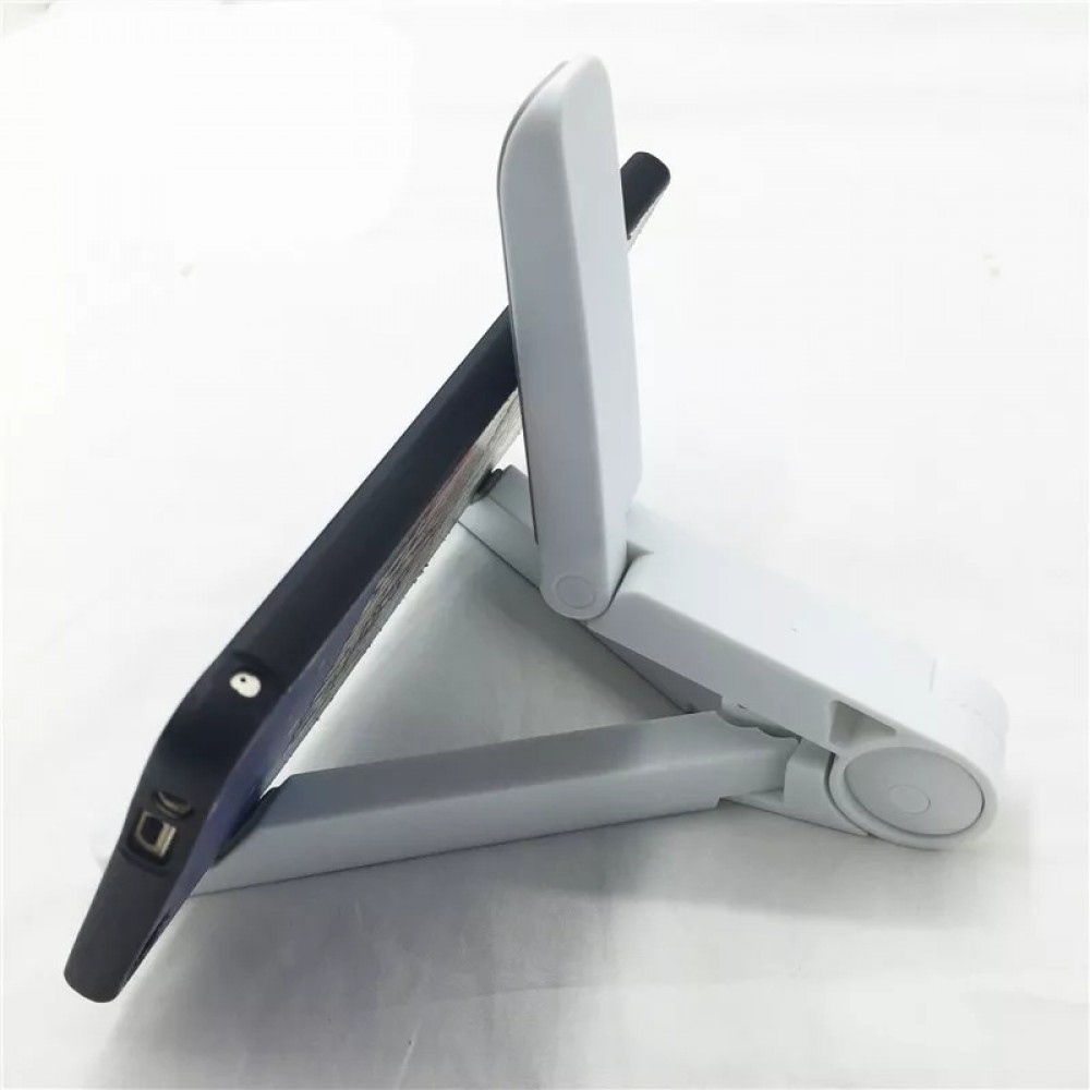 Klappbare Universal-Telefonhalterung für Tablet, verstellbares Schreibtischstativ - Weiss